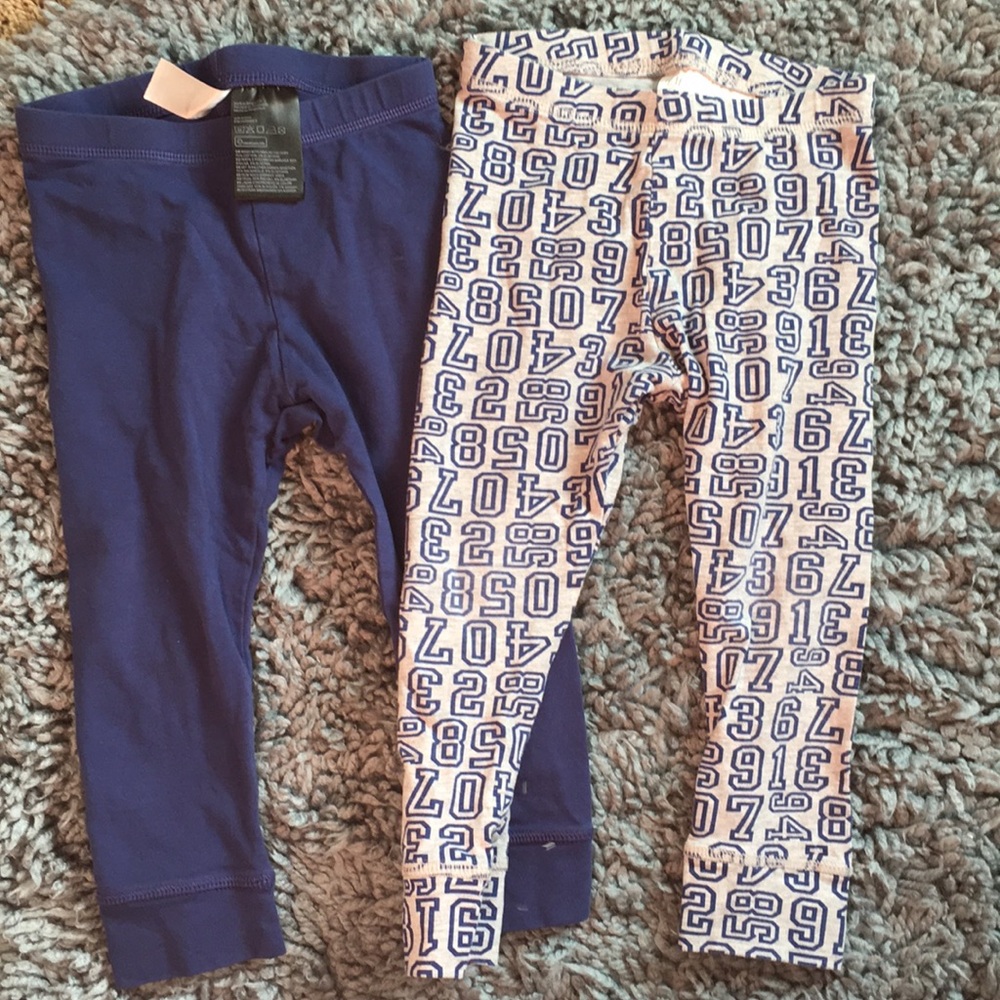Two pair of boy leggings
